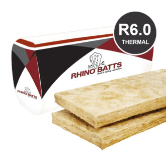 (RBatt-R6.0-580)<br> Rhino Batts<br> R6.0 260mm x 580mm x 1160mm,<br> 4.0 sq m