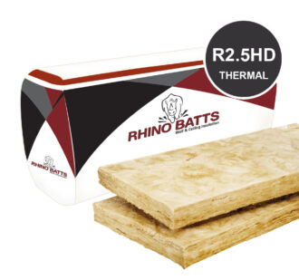 (RBatt-R2.5HD-420)<br> Rhino Batts<br> R2.5 HD, 90mm x 420mm x 1160mm,<br> 4.4 sq m